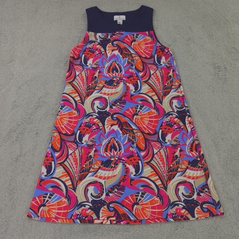 Jude Connally Dress Womens XS Multicolor Shell Print Molly‎